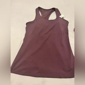 GAIAM Om Dri Essie Yoga Workout/Sports Bra/Top BraTank - Size M Plum NWT
